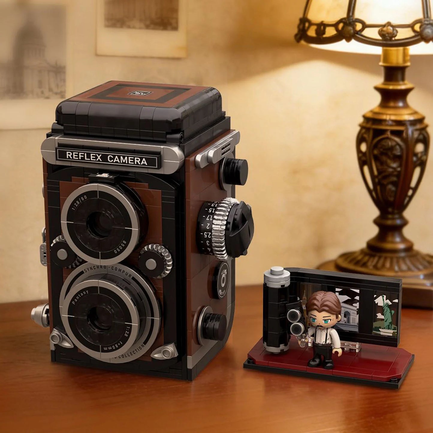 85050 PANTASY Retrò - Fotocamera Reflex a Doppio Obiettivo