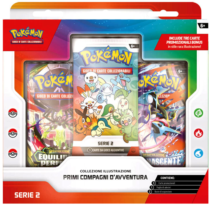Collezione Pokemon Illustrazione Primi Compagni d' Avventura - Serie 2 - Italiano