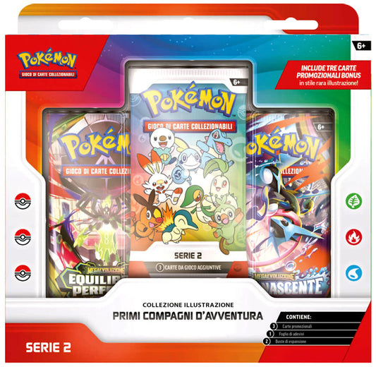 Collezione Pokemon Illustrazione Primi Compagni d' Avventura - Serie 2 - Italiano