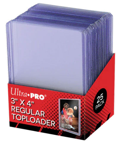 Ultra Pro 3" x 4" REGULAR Toploader - 25 pezzi