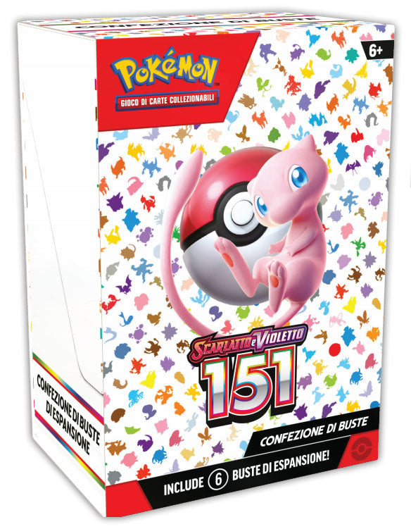 Box Carte Pokemon 90 - Scarlatto e Violetto 151 - Pack 6 Buste - Italiano