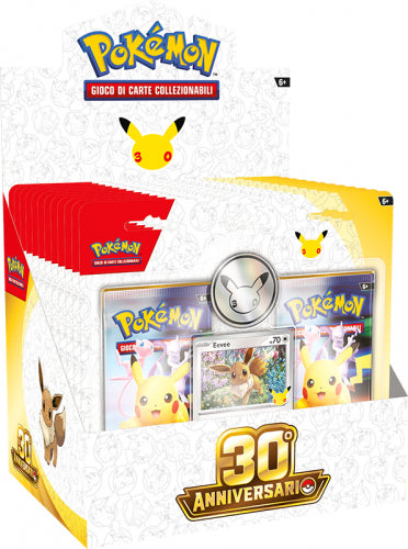 Blister Carte Pokemon - 30° Anniversario - 2 Buste - Italiano