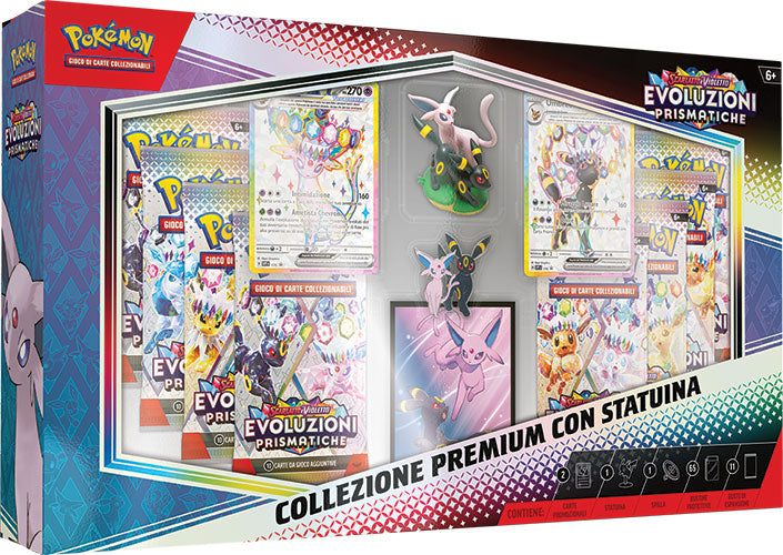 Collezione Pokemon - Premium Evoluzioni Prismatiche con Statuina - Italiano