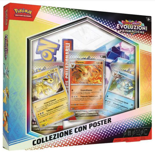 DISPONIBILE DA GENNAIO 2025 - Collezione Pokemon - Evoluzioni Prismatiche - Collezione con Poster - Italiano