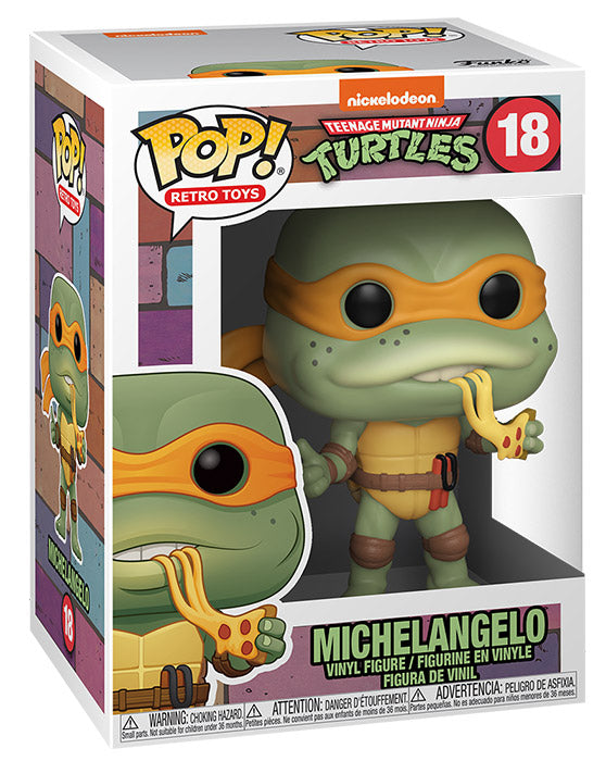 RETRO TOYS 18 Funko Pop! - TMNT Turtles - Michelangelo