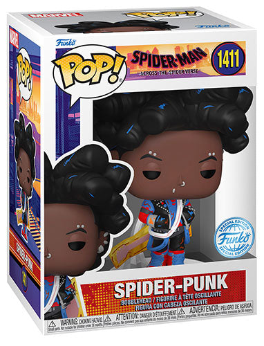 MARVEL 1411 Funko Pop! - Spider-Man - Spider-Verse - Spider-Punk