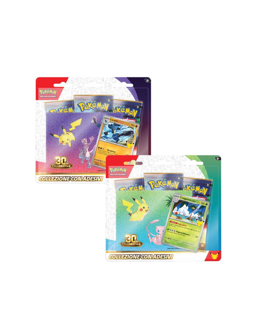 Collezione Pokemon - 30° Anniversario - Collezione con Adesivo - Italiano