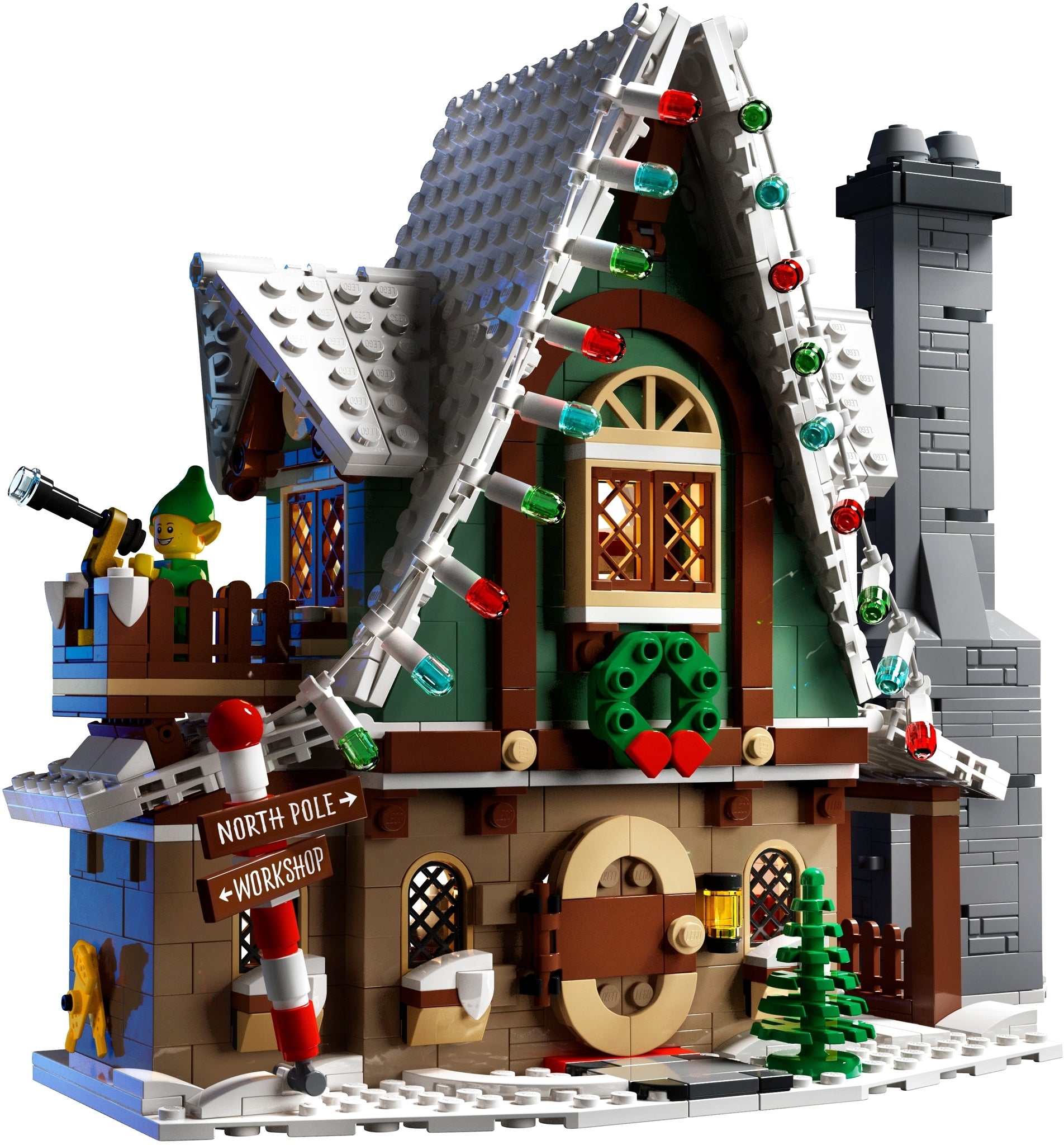 Babbo Natale Lego La Casa Degli Elfi 10275 LEGO Strada Principale