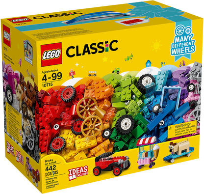 10715 LEGO Classic - Mattoncini Su Ruote