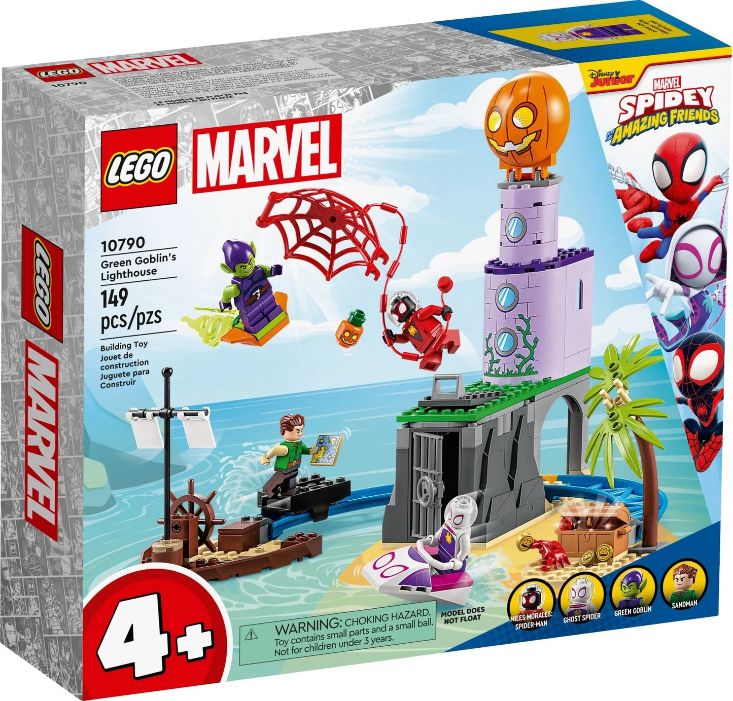 10790 LEGO Marvel Spiderman - Team Spidey al faro del Goblin