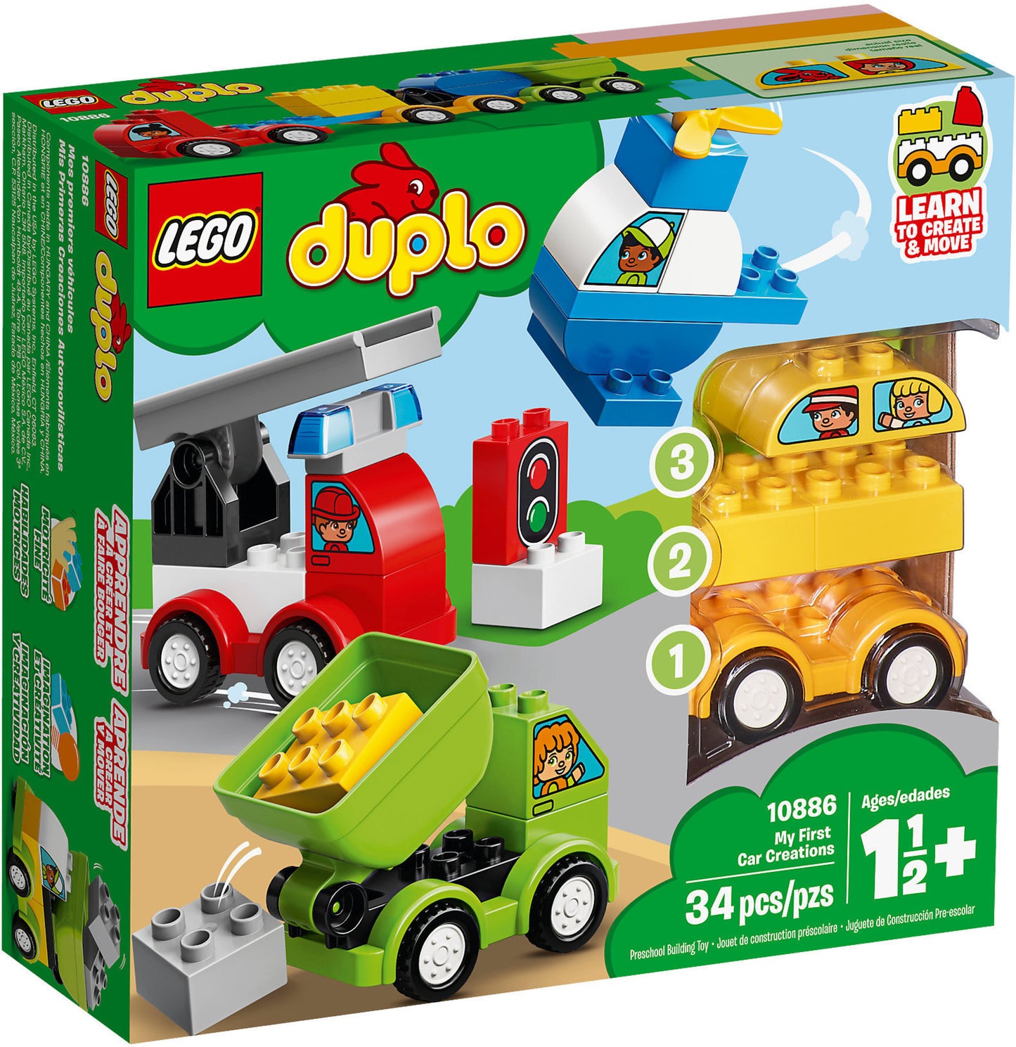 10886 LEGO Duplo - I Miei Primi Veicoli