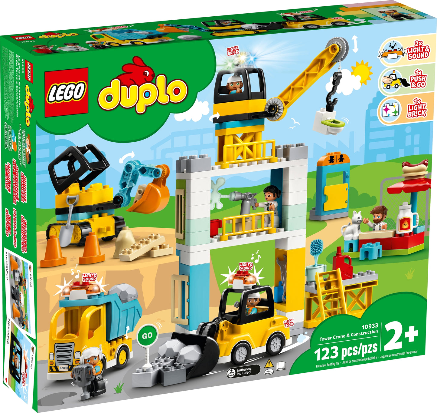 10933 LEGO Duplo - Cantiere Edile con Gru a Torre