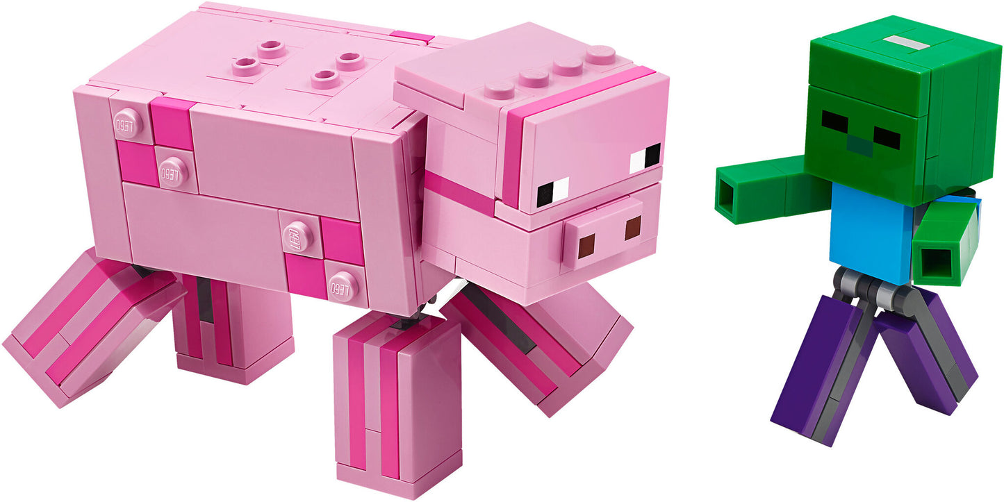 21157 LEGO Minecraft - Maxi Figure Maiale E Baby Zombi
