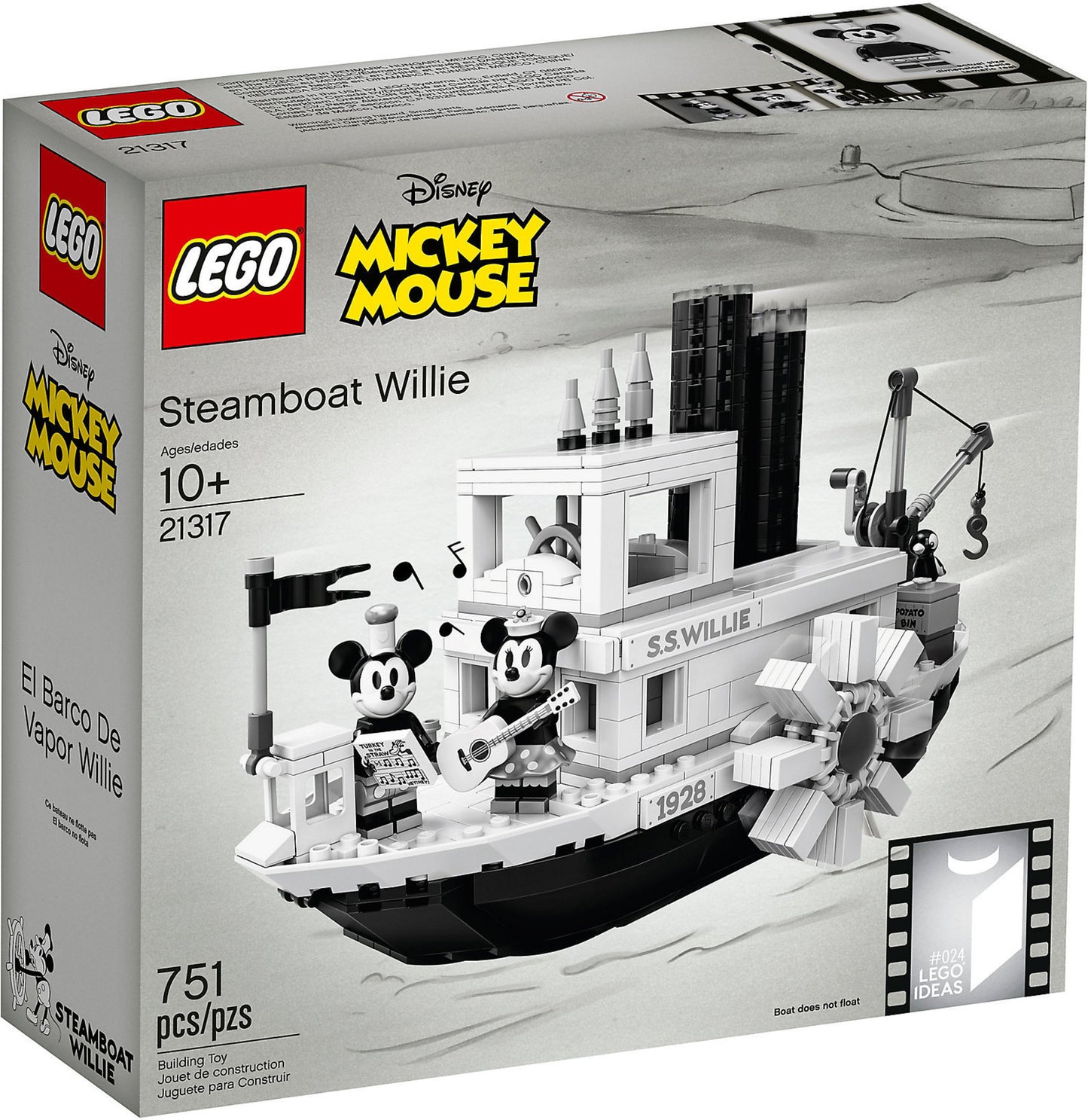 21317 LEGO Ideas - Steamboat Willie