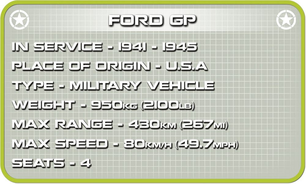 2400 COBI Historical Collection - World War II - Ford GP