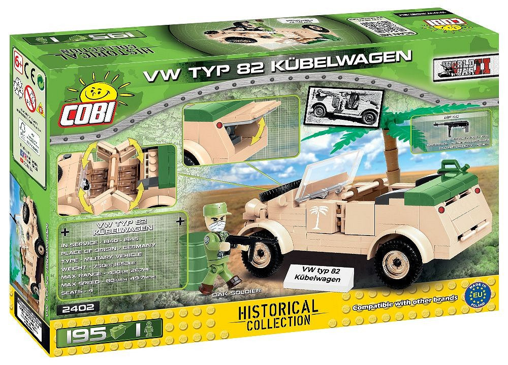 2402 COBI Historical Collection - World War II - VW tipo 82 Kubelwagen