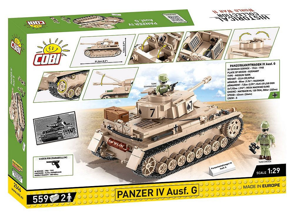 2546 COBI Historical Collection - World War II - Panzer IV Ausf.G