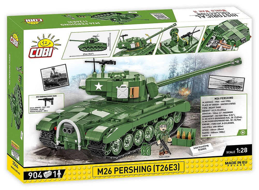 2564 COBI Historical Collection - World War II - M26 Pershing T26E3