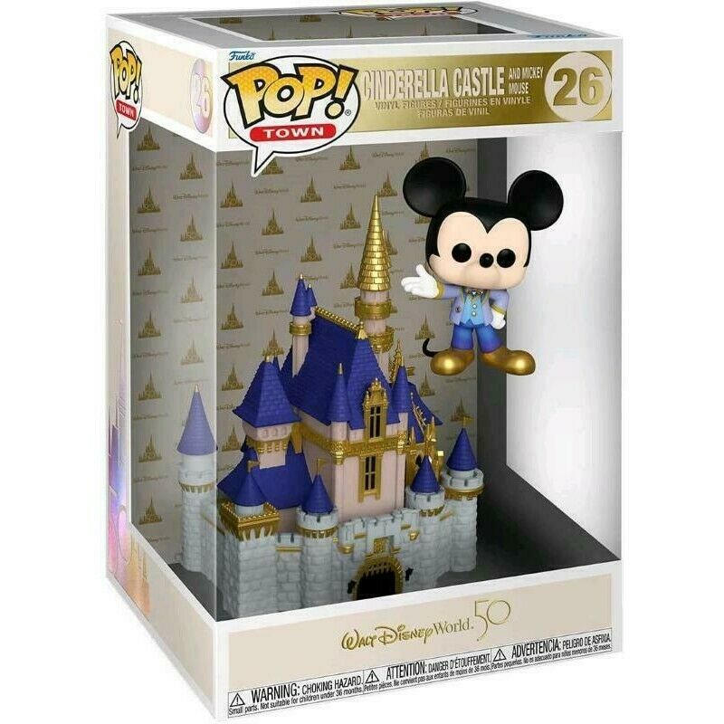 DISNEY TOWN 26 Funko Pop! - Cinderella Castle & Mickey Mouse