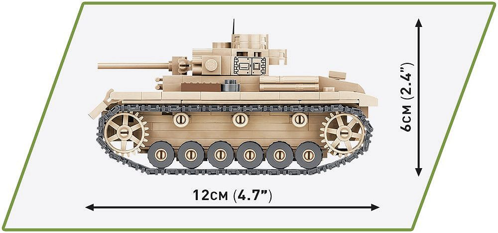 2712 COBI Historical Collection - World War II - Panzer III Ausf. J