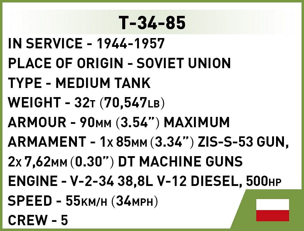 2716 COBI Historical Collection - World War II - T-34-85