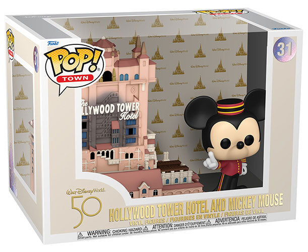 DISNEY 31 Funko Pop! - Walt Disney World 50th Anniversary - Hollywood Tower Hotel with Mickey