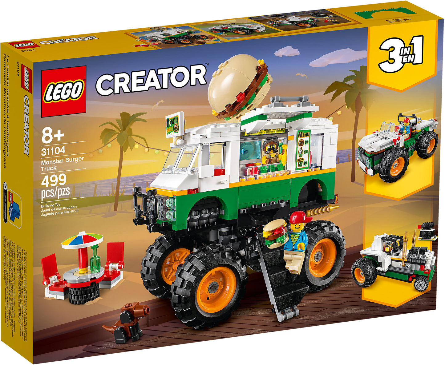 31104 LEGO Creator - Monster Truck degli Hamburger