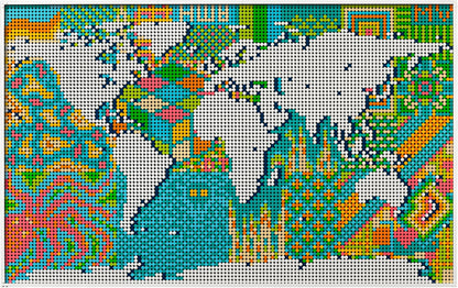 31203 LEGO Art Mappa del Mondo