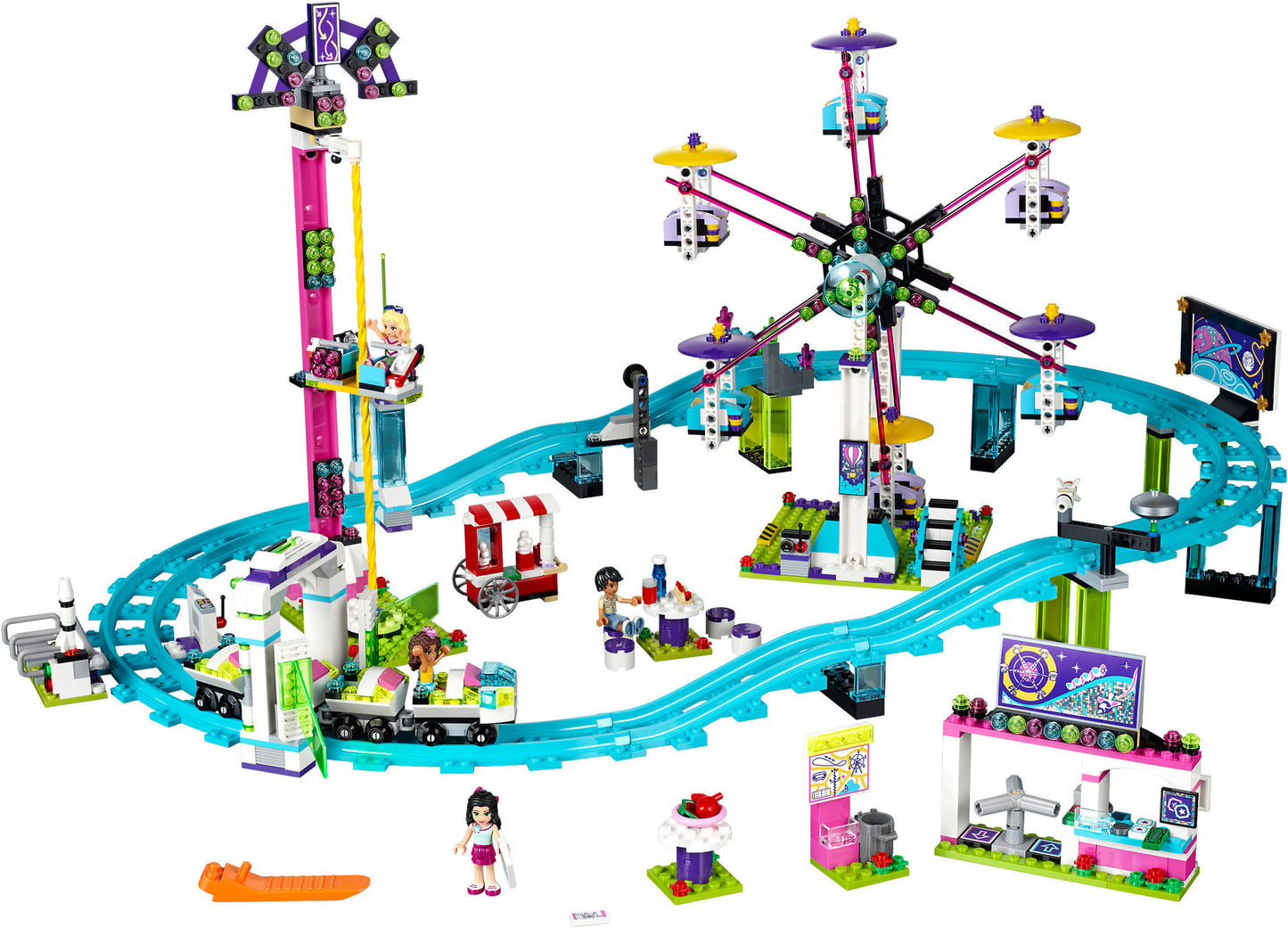 41130 LEGO Friends - Le Montagne Russe del Parco Divertimenti