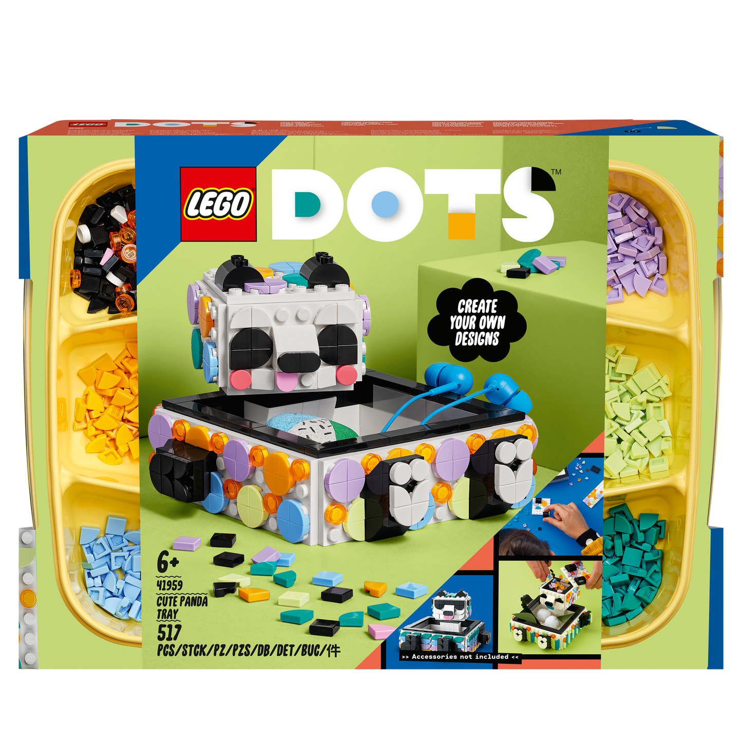 41959 LEGO Dots Il Simpatico Panda portaoggetti