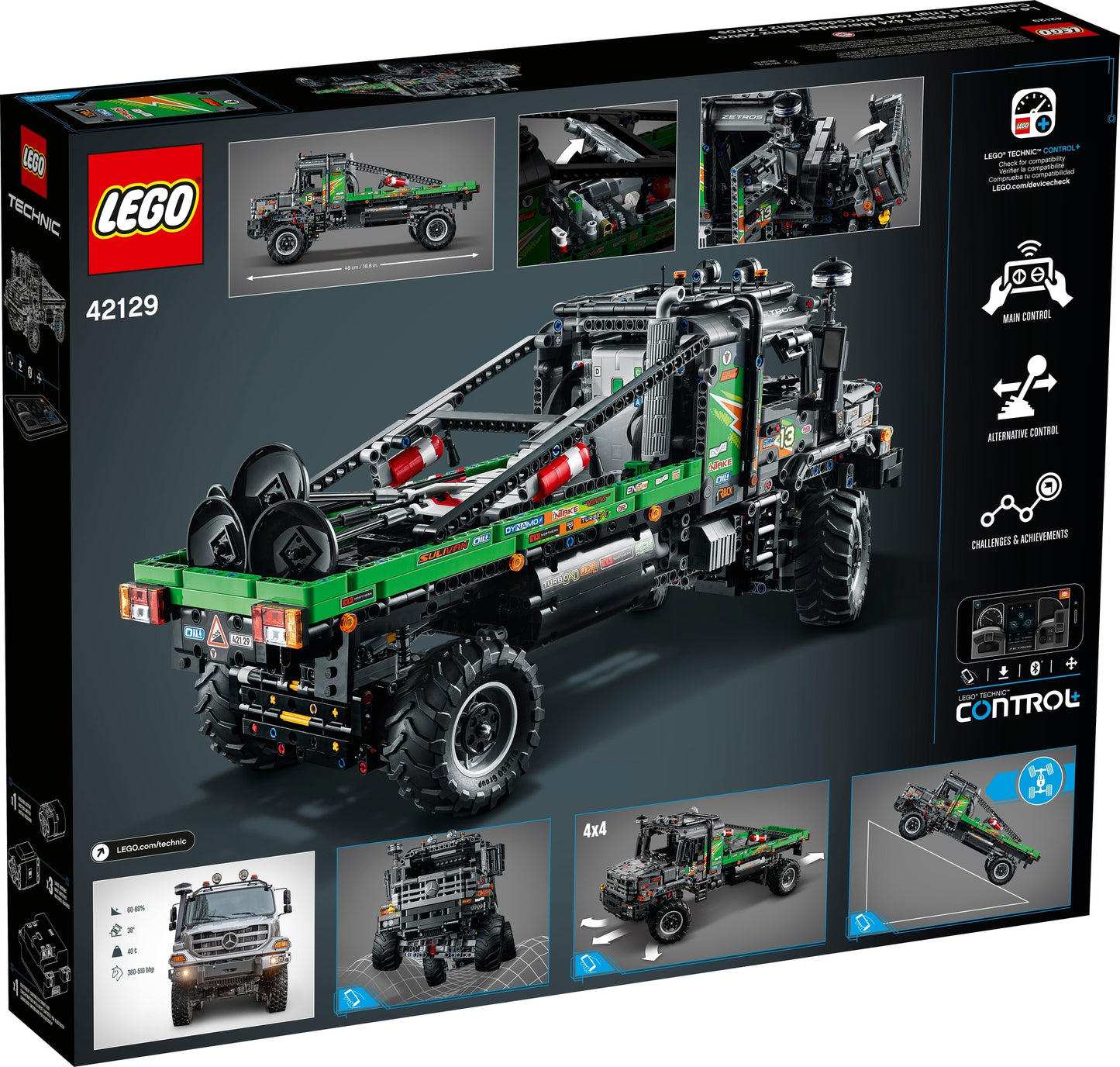 42129 LEGO Technic - Camion Fuoristrada 4x4 Mercedes Benz Zetros
