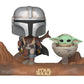 STAR WARS 390 Funko Pop! - The Mandalorian - The Mandalorian with The Child (Movie Moments)