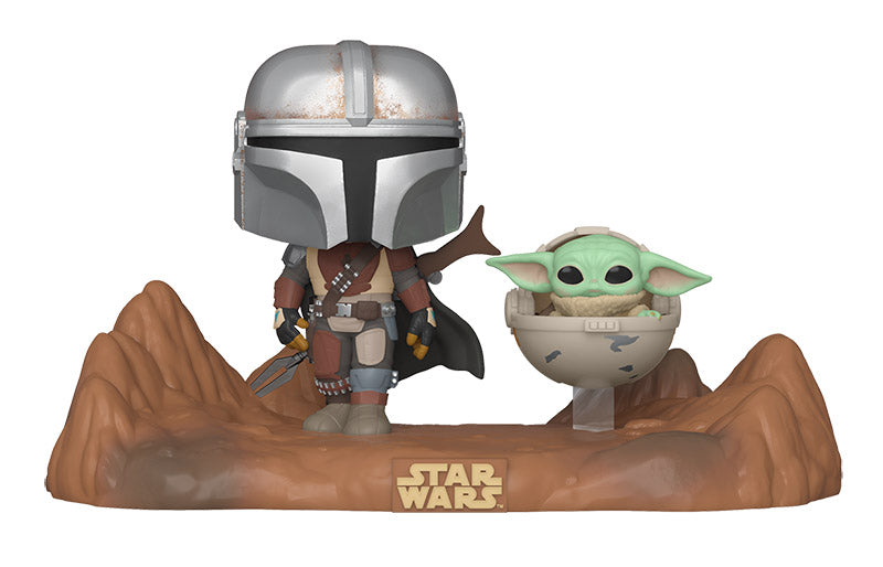 STAR WARS 390 Funko Pop! - The Mandalorian - The Mandalorian with The Child (Movie Moments)