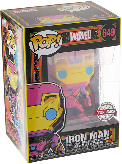 MARVEL 649 Funko Pop! - Black Light - Iron Man