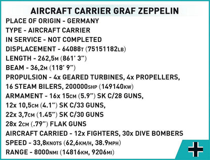 4826 COBI Historical Collection - World War II - Aircraft Carrier Graf Zeppelin