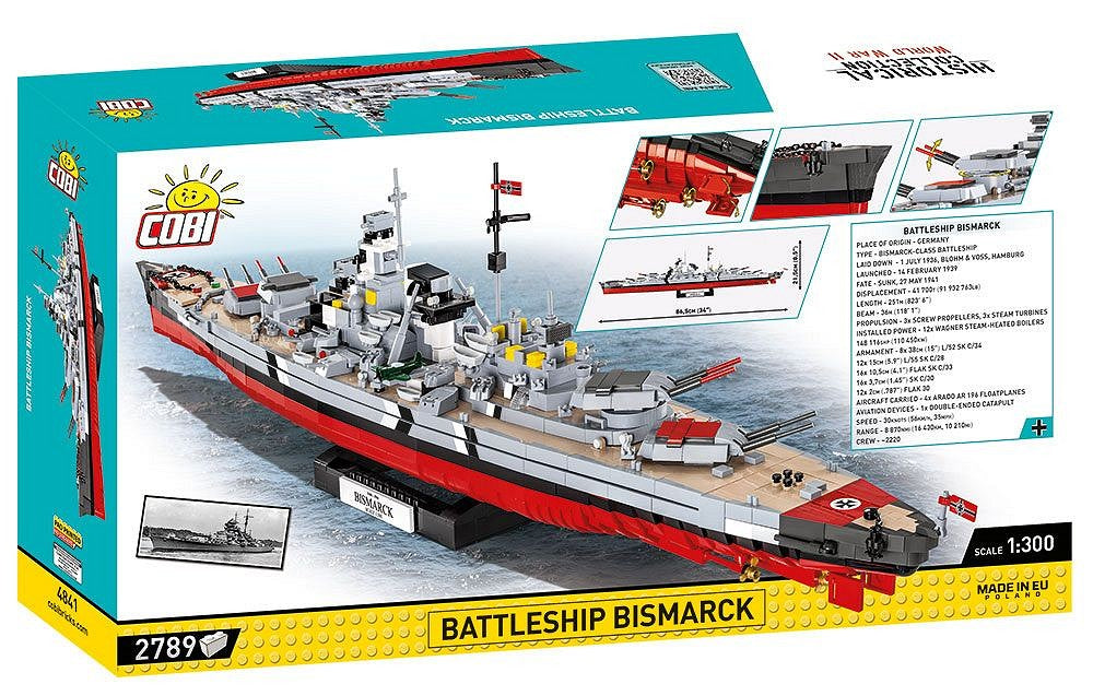 4841 COBI Historical Collection - World War II - Battleship Bismarck