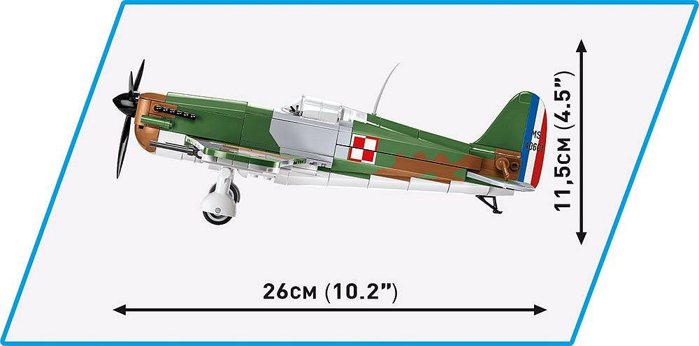 5724 COBI Historical Collection - World War II - Morane-Saulnier MS.406