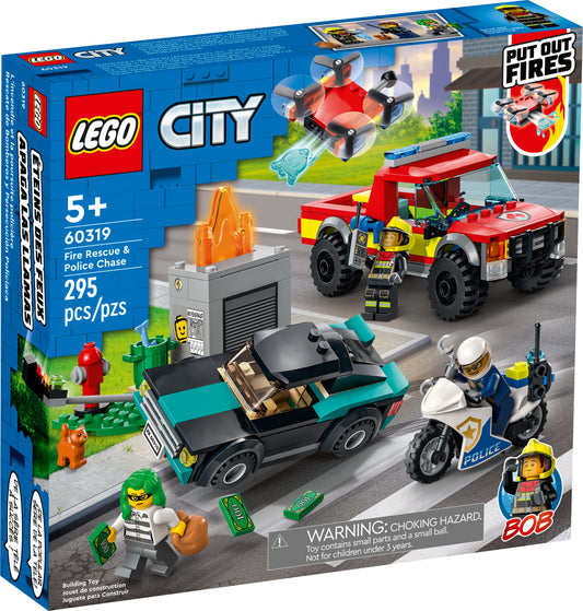 60319 LEGO City - Soccorso Antincendio e Inseguimento della Polizia