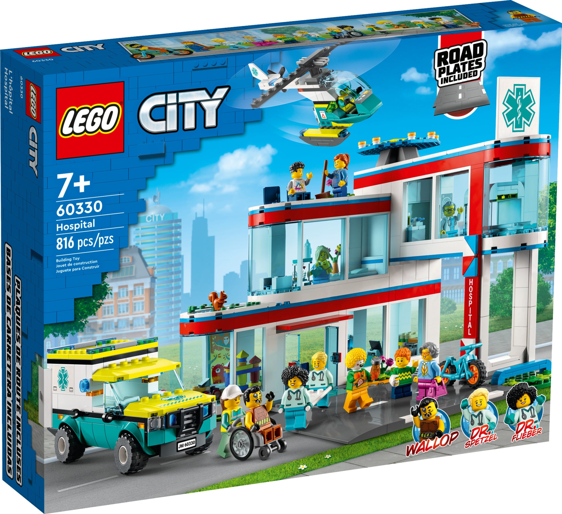 LEGO City 60330 Ospedale, Set con Autoambulanza Giocattolo ed Elicottero di  Soccorso, Giochi per Bambina e Bambino - LEGO - My City - Mestieri -  Giocattoli