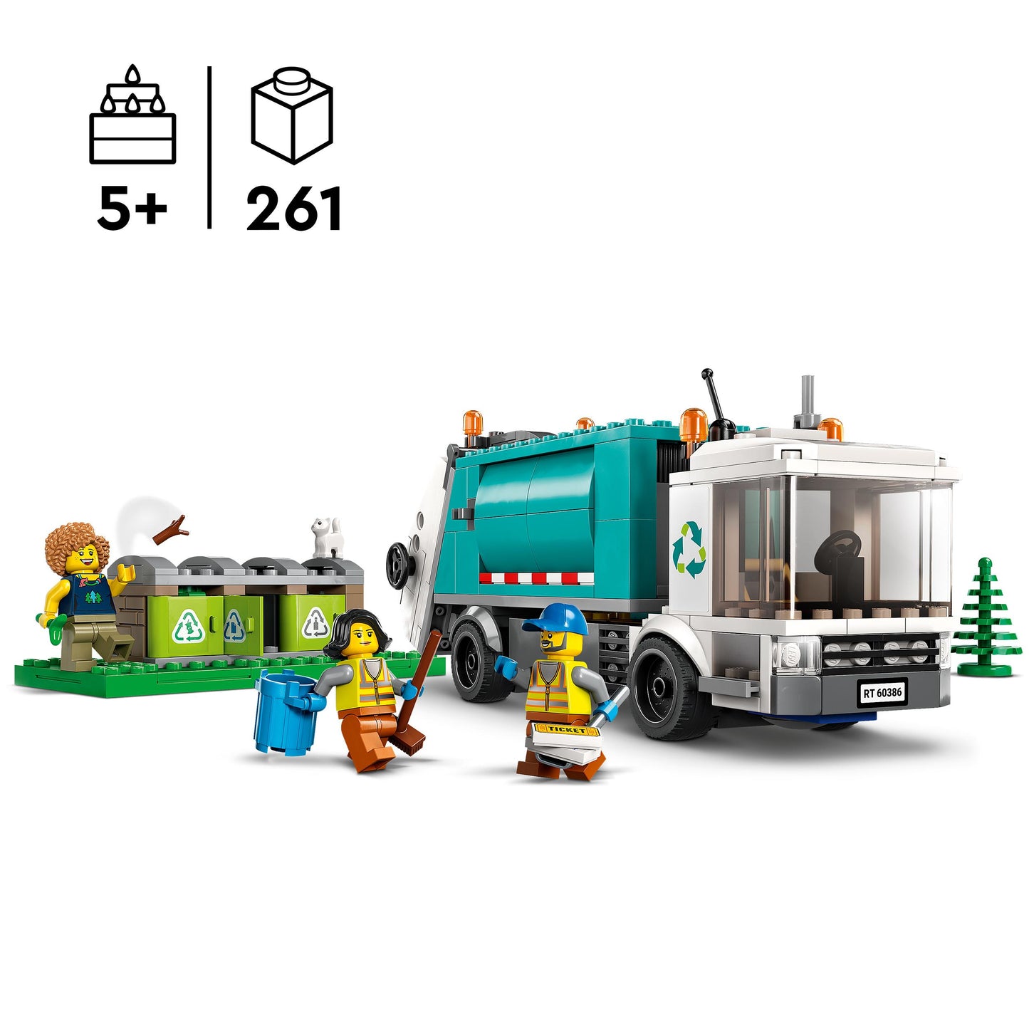 60386 LEGO City - Camion per il riciclaggio dei rifiuti