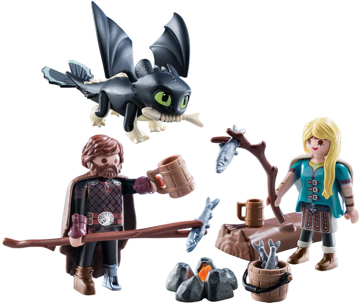 70040 PLAYMOBIL Hiccup e Astrid con Baby Dragon
