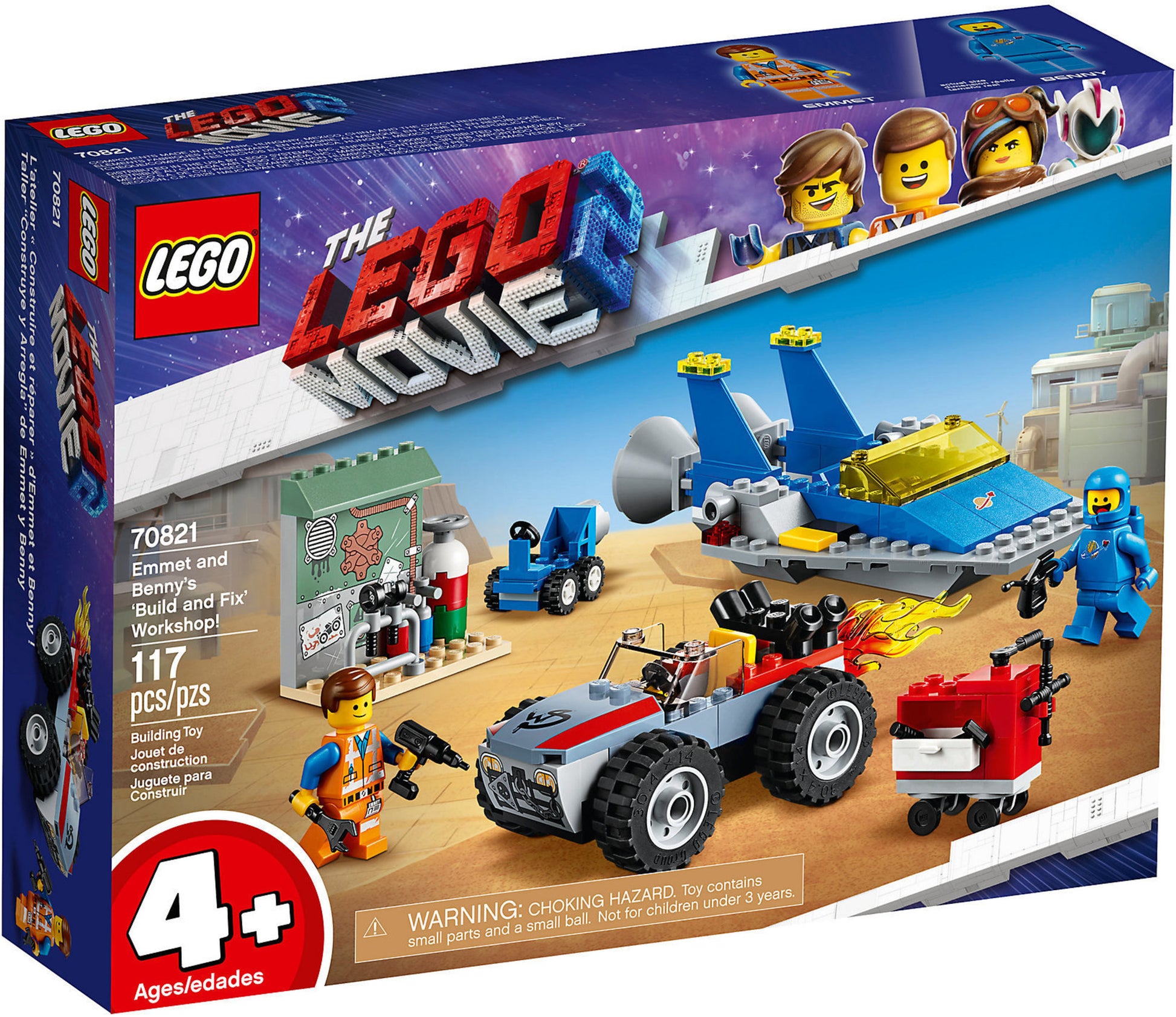 70821 LEGO Movie Emmet E L'officina Aggiustatutto Di Benny