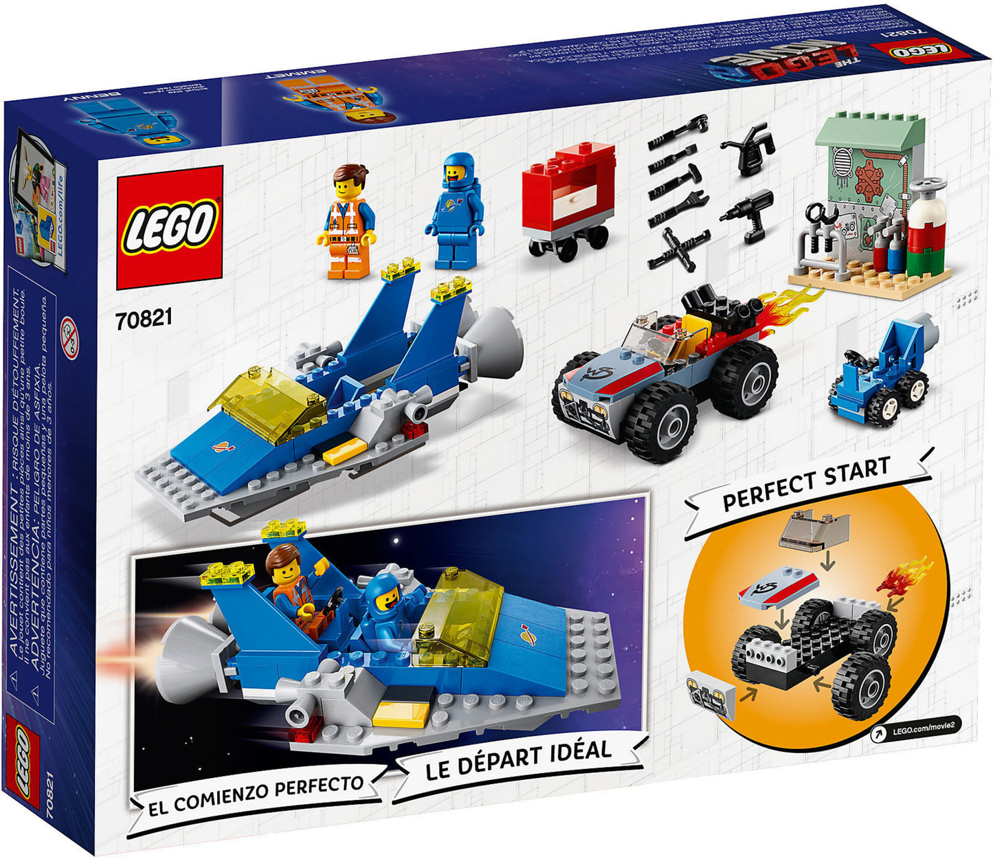 70821 LEGO Movie - Emmet E L'officina Aggiustatutto Di Benny!