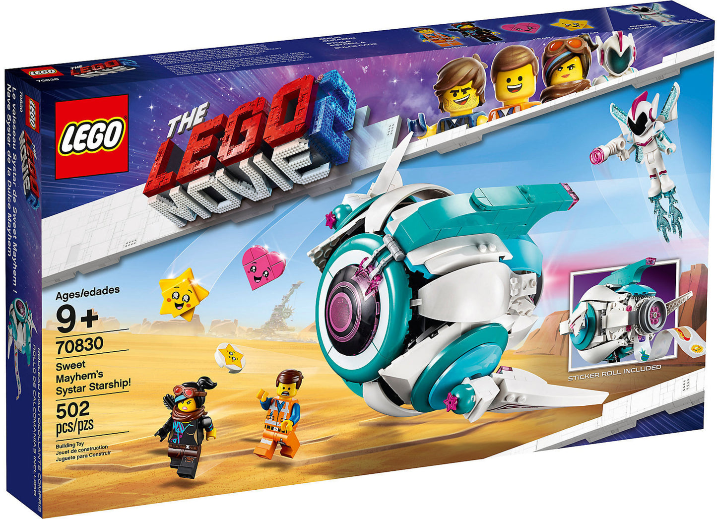 70830 LEGO Movie - L'astronave Sorellare di Dolce Sconquasso!