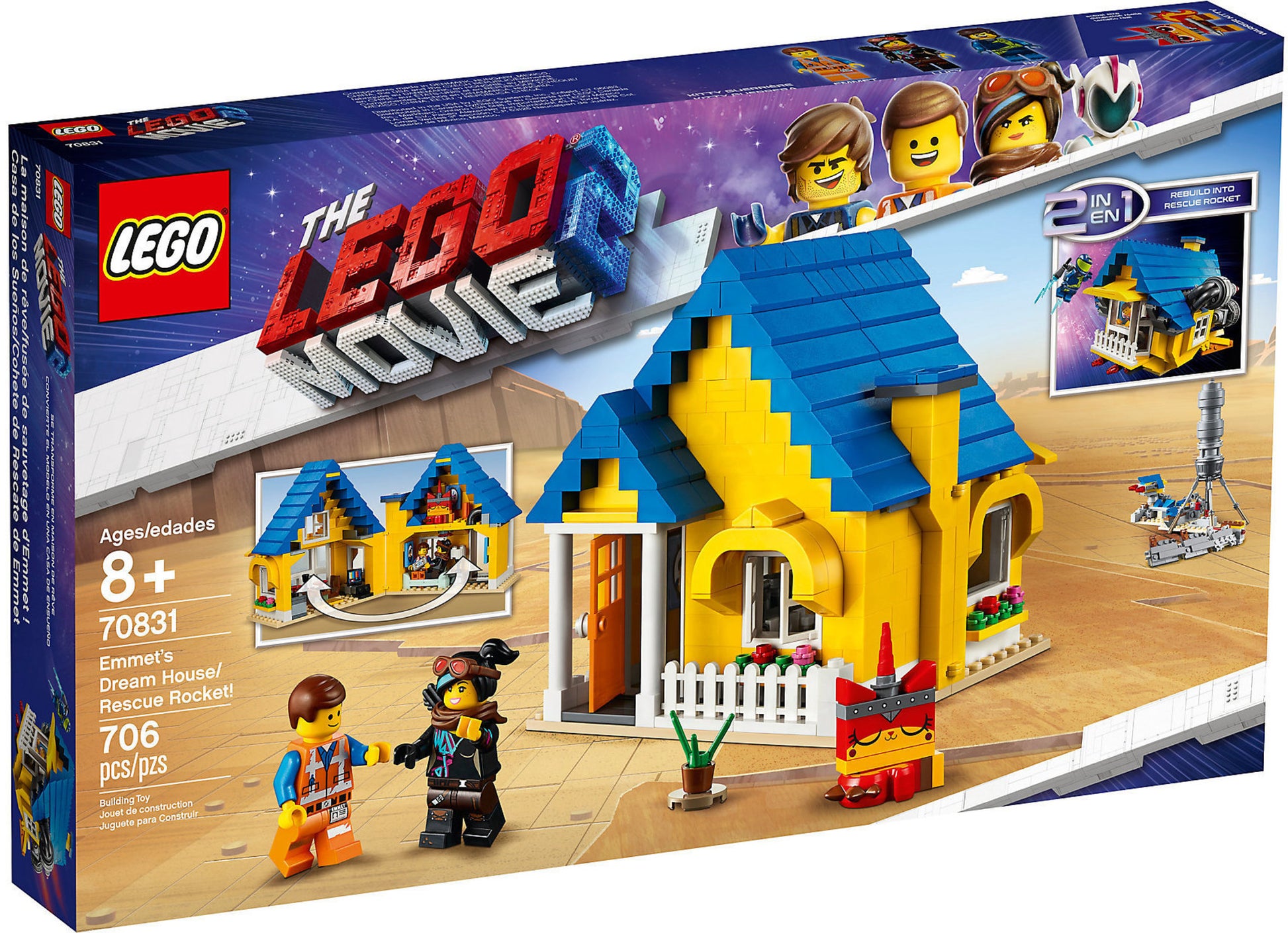 70831 LEGO Movie La Casa Dei Sogni/Razzo Di Soccorso Di Emmet