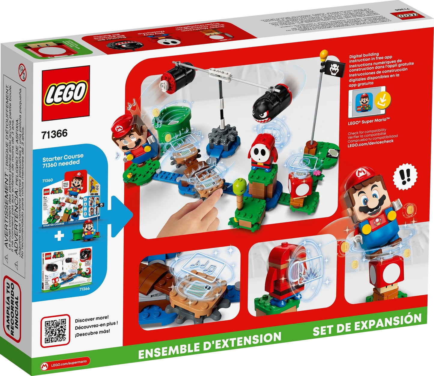 71366 LEGO Super Mario - Sbarramento di Pallottoloni Bill - Pack di Espansione