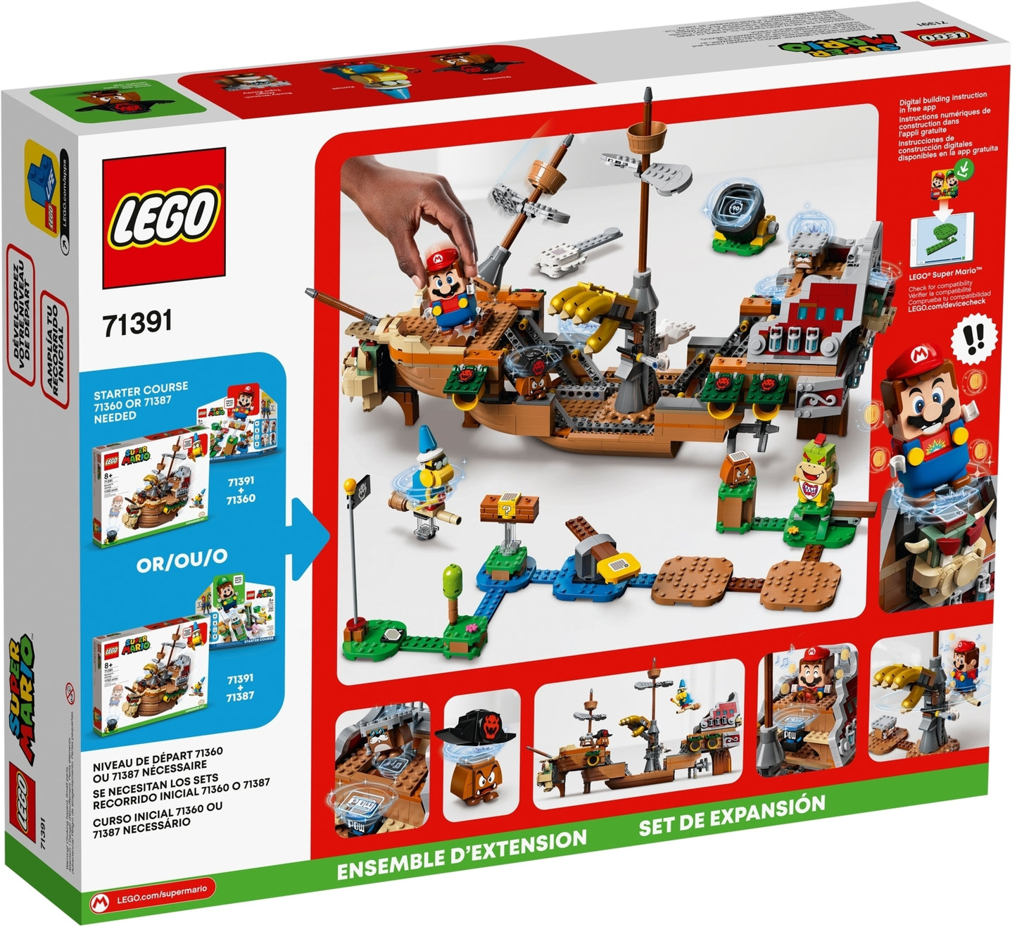 71391 LEGO Super Mario - Il Veliero Volante di Bowser - Pack di Espansione