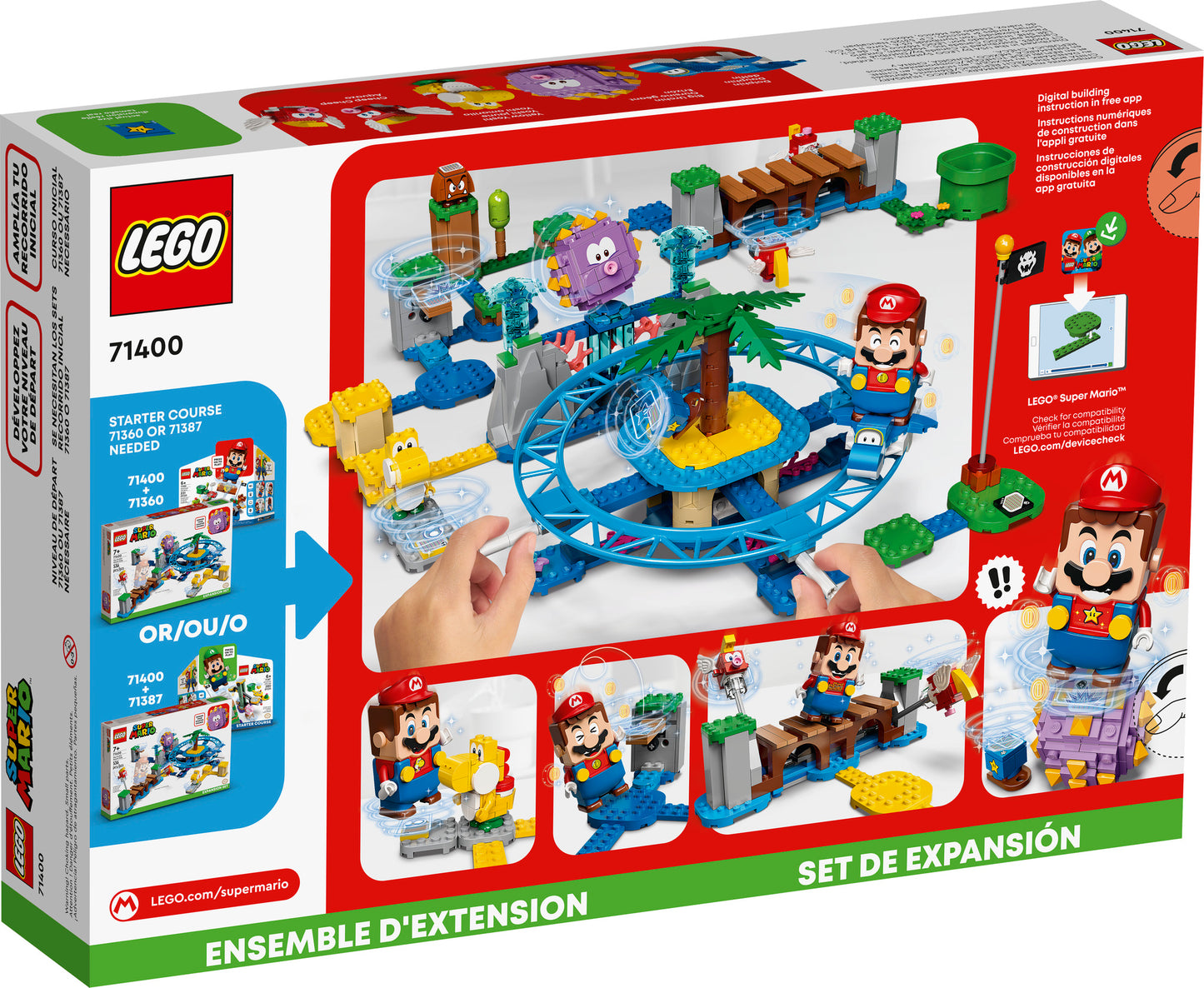 71400 LEGO Super Mario - Spiaggia del Ricciospino Gigante - Pack di Espansione