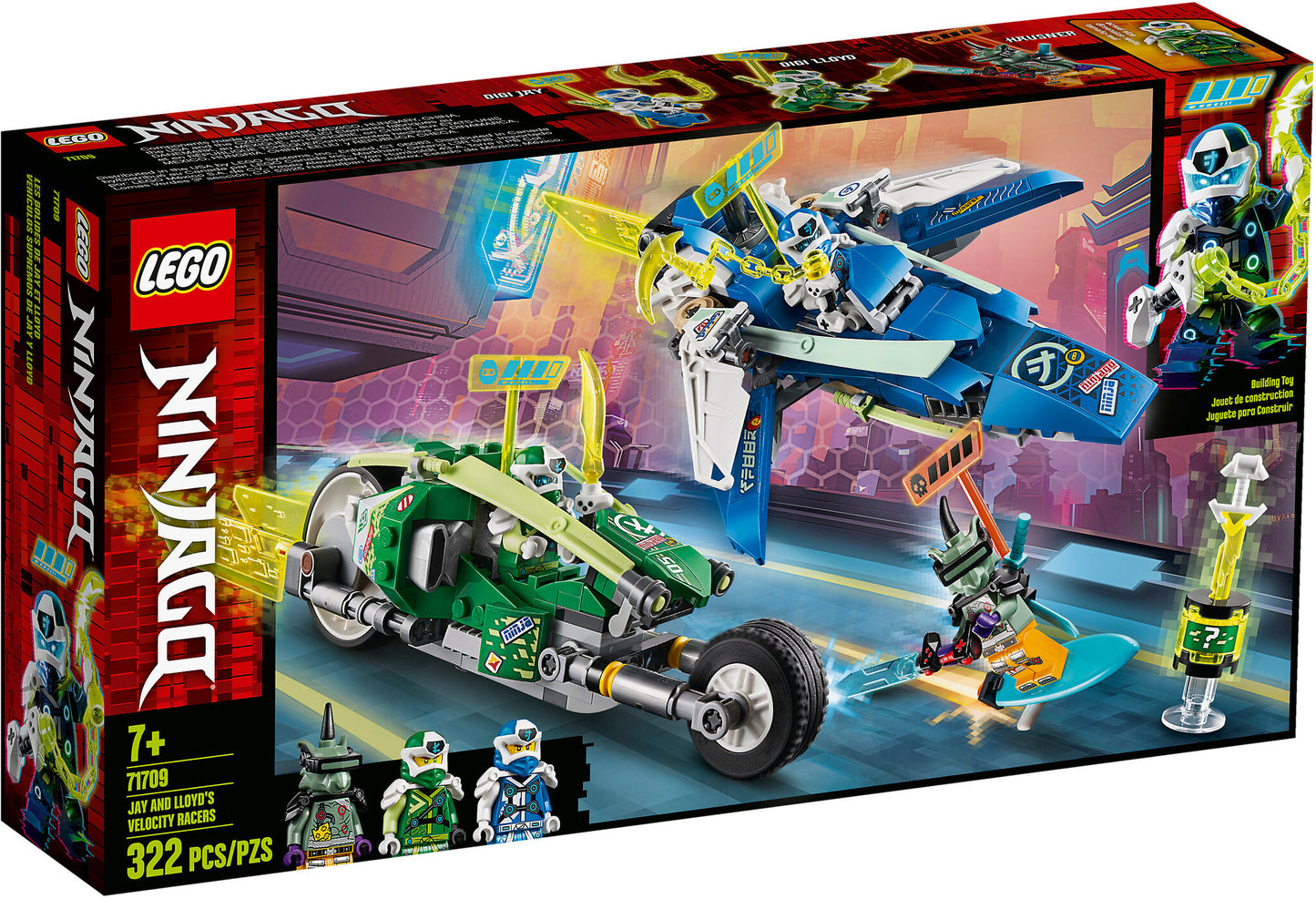 71709 LEGO Ninjago - I Bolidi di Velocità di Jay e Lloyd