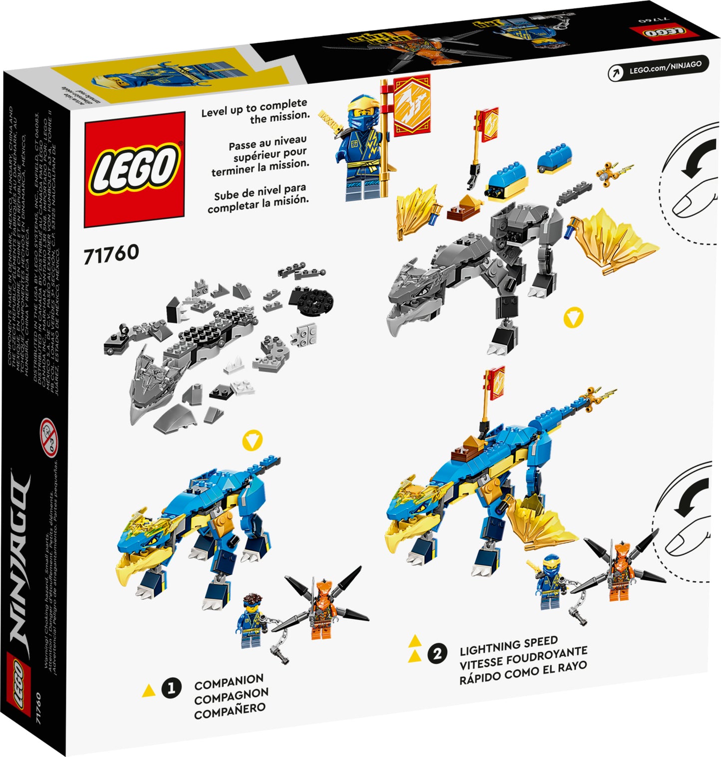 71760 LEGO Ninjago - Dragone del Tuono di Jay - Evolution